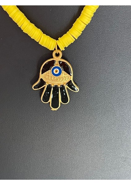Fimo Boncuk Özel Tasarım Prinç Fatma Ana Eli Kolye