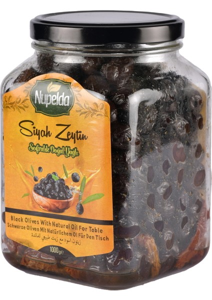 Sofralık Kuru Domatesli Siyah Zeytin 1kg