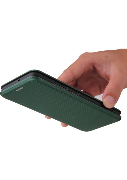 Samsung Galaxy A32 4g Için Otomatik Emilmiş Stand Karbon Fiber Doku Deri Kabuk Kapağı Eu Versiyonu (Yurt Dışından) modelleri
