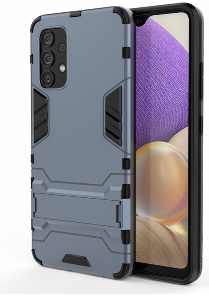 Samsung Galaxy A32 4g Için 1 Pc + Tpu Hibrit Kapak Koruyucu Kickstand Tasarım 2 Eu Versiyonu (Yurt Dışından)
