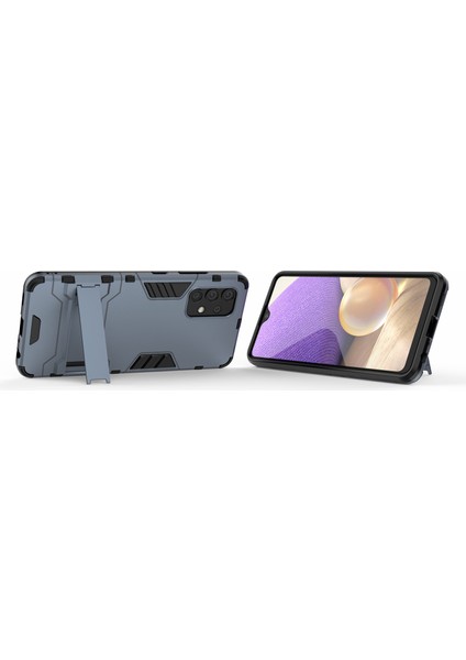 Samsung Galaxy A32 4g Için 1 Pc + Tpu Hibrit Kapak Koruyucu Kickstand Tasarım 2 Eu Versiyonu (Yurt Dışından) modelleri