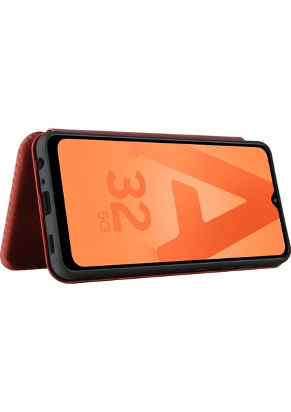 Samsung Galaxy A32 4g Için Otomatik Emilmiş Stand Karbon Fiber Doku Deri Kabuk Kapağı Eu Versiyonu (Yurt Dışından) fırsatları