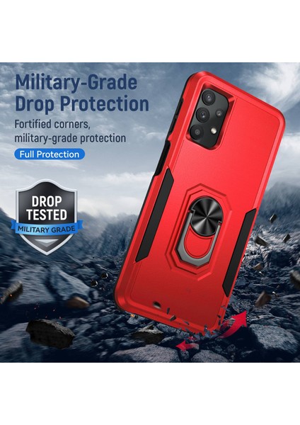 Samsung Galaxy A32 4g Eu Versiyonu Defender Serisi Anti-Fall Pc + Tpu Hibrid Telefon Kapağı Döner Yüzük Kickstand Cep Telefonu Kılıfı (Yurt Dışından) indirimleri