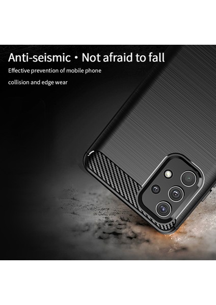 Samsung Galaxy A32 4g Eu Versiyonu Için Mofi Karbon Fiber Fırçalanmış Tpu Kapağı (Yurt Dışından) modelleri