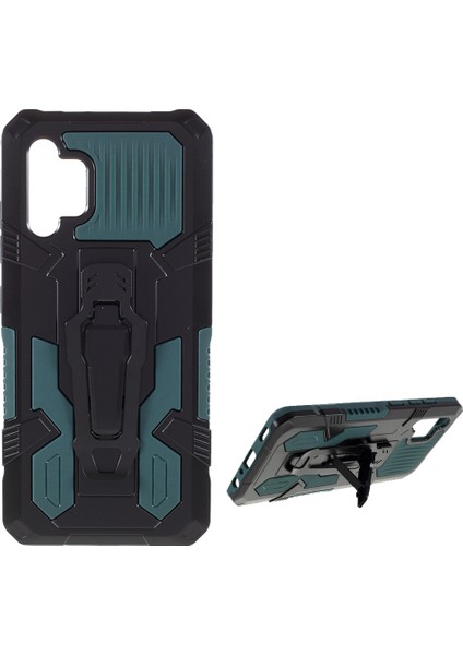 Samsung Galaxy A32 4g Için Kickstand Back Clip Tasarım Hibrit Telefon Kılıfı Kabuğu [eu Versiyonu] (Yurt Dışından)