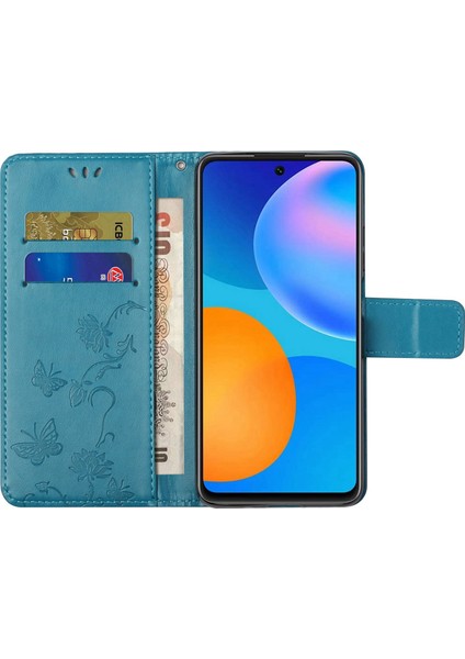Baskı Kelebek Çiçek Deri Cüzdan Samsung Galaxy A32 4g Için Telefon Kapağı (Yurt Dışından)