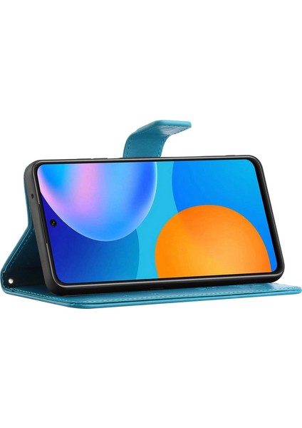 Baskı Kelebek Çiçek Deri Cüzdan Samsung Galaxy A32 4g Için Telefon Kapağı (Yurt Dışından)