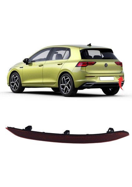 Vw Golf 8 Arka Tampon Reflektörü Sağ 2021 Sonrası 5H0945106