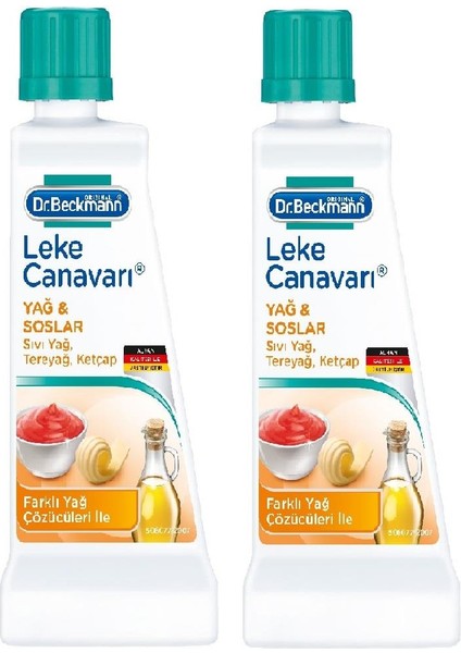 Dr Beckmann Leke Çıkarıcı Yağ ve Soslar (Ketçap, Sıvıyağ, Tereyağı ) x 2 Adet