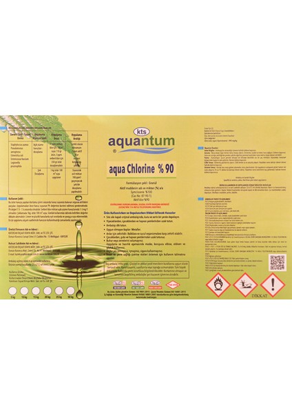 2 Adet Aquantum 10 Kg (20 Kg) %90 Aktif Granül Klor - %90 Chlorine Granular-Toptancıyızbiz fiyatları