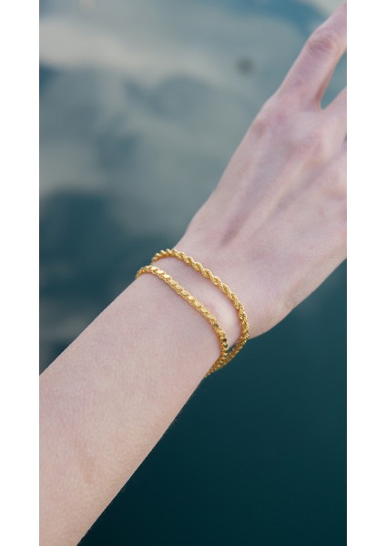 Altın Halat Bileklik