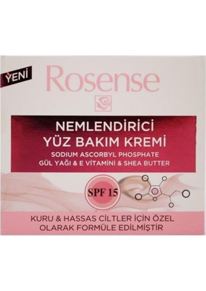 Nemlendirici Yüz Bakım Kremi Kuru Hassas Ciltler 50 ml