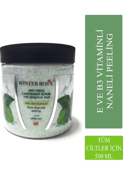 Winter Rose Mint Facial Lightening Scrub/ Nane Ekstraktlı Peeling