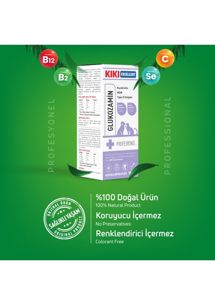Kedi & Köpek Glukozamin, Kondroitin, Type Iı , Msm 50 Ml. KCD103