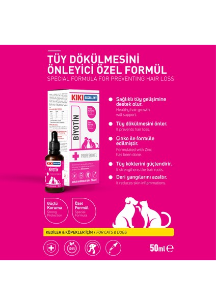 Kedi & Köpek Biyotin 50 Ml KCD104