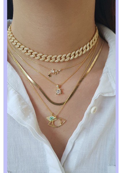 Blue Eyes Gümüş Kolye fiyatları