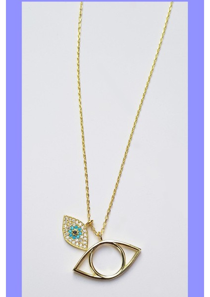 Blue Eyes Gümüş Kolye modelleri