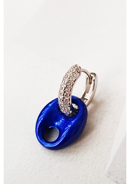 Tekli Baby Love Blue Night Gümüş Küpe