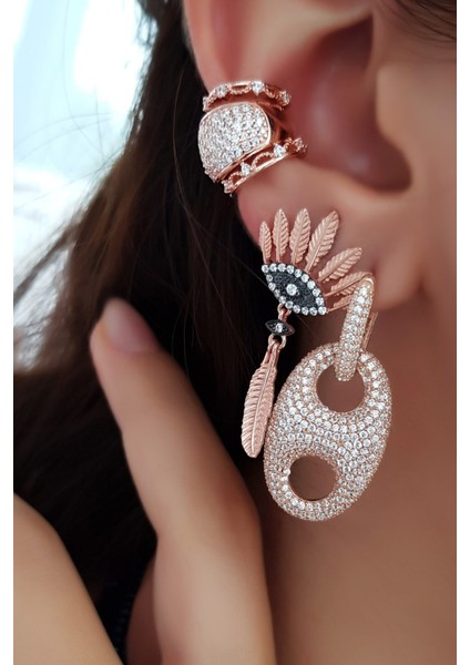 Tekli x Long Way Love Gümüş Küpe fiyatları