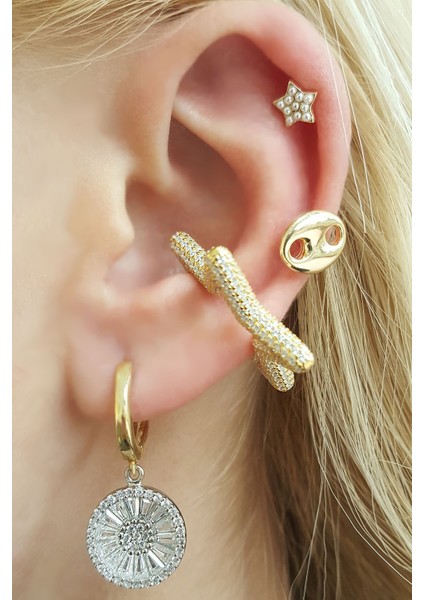 Tekli Düğme Gümüş Küpe fiyatları