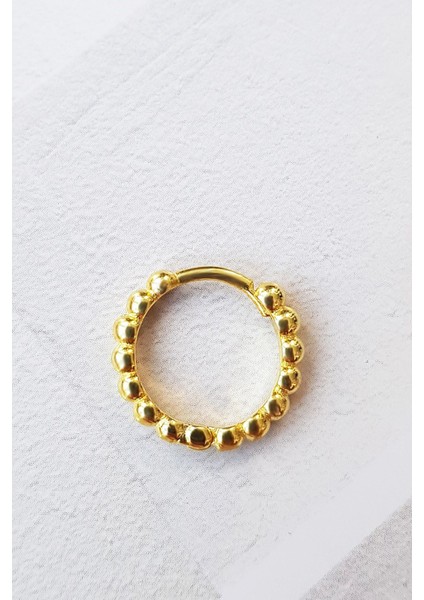 Tekli Toplu Tepelik Gümüş Küpe