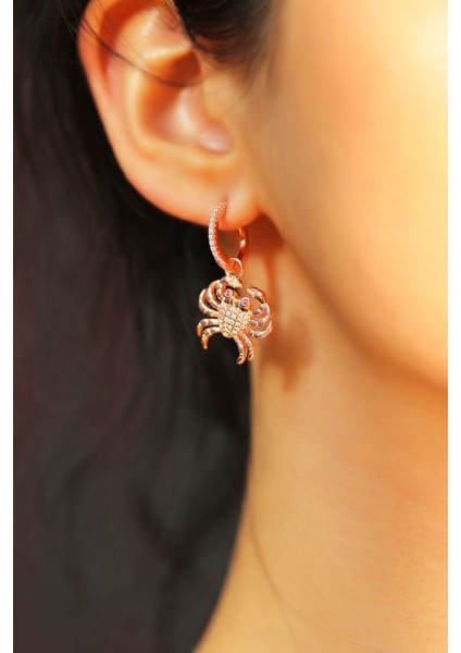 Çiftli, Yengeç Figürlü Gümüş Küpe modelleri