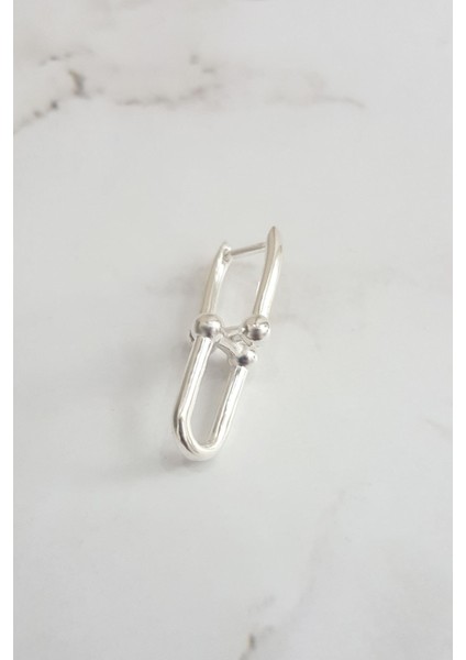 Tekli Rodyum Tiff Gümüş Küpe modelleri