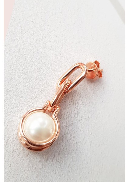 Tekli Ithal Inci Sallantılı Gümüş Küpe modelleri