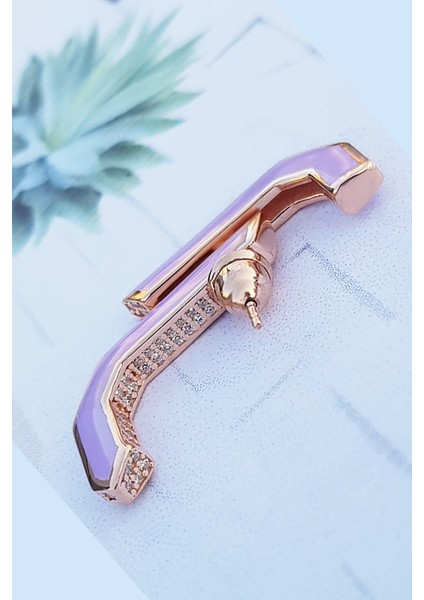 Tekli Ön & Arka Taraflı Taşlı Mineli Gümüş Küpe modelleri