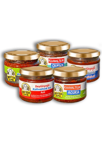 Kahvaltılık Sos Çeşitleri 5 x 260 gr