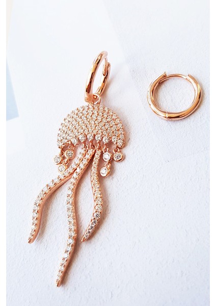 Ithal Denizanası L Gümüş Küpe modelleri