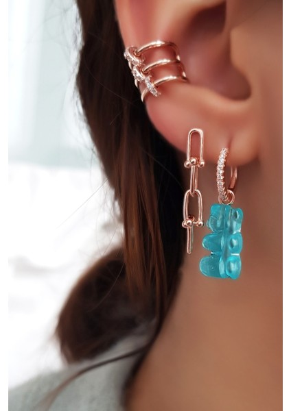 Tekli Ithal Mini Long Tiff Gümüş Küpe fırsatları