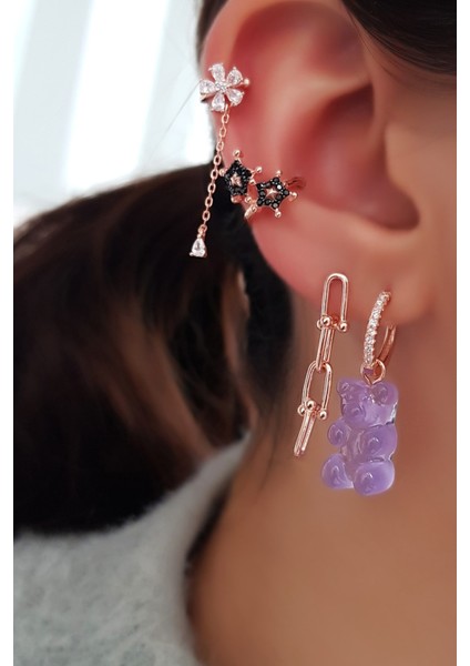 Tekli Ithal Mini Long Tiff Gümüş Küpe indirimleri