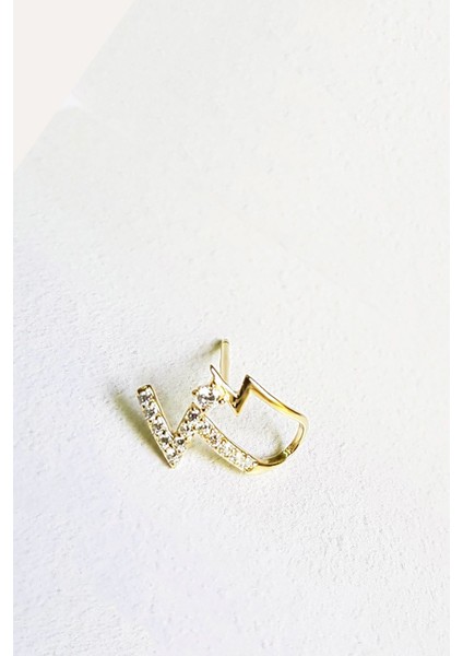 Tekli Ithal Şimşek Taşlı Gümüş Küpe modelleri