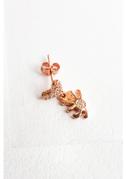 Tekli Hello Bear Gümüş Küpe modelleri