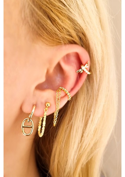 Tekli, Minimal Kilit Gümüş Küpe fiyatları