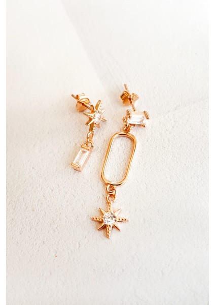 Çiftli, Kutup Yıldızlı Gümüş Küpe