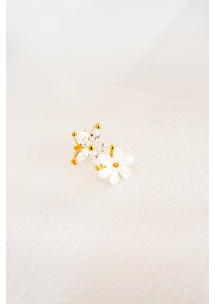 Tekli, Manolya Çiçekli Gümüş Küpe fiyatları