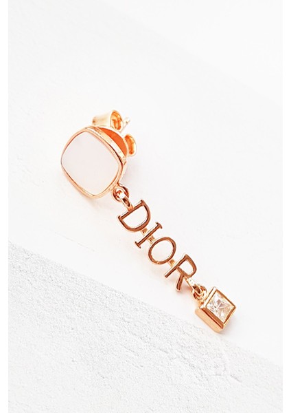 Tekli Ithal D Taşlı Gümüş Küpe modelleri