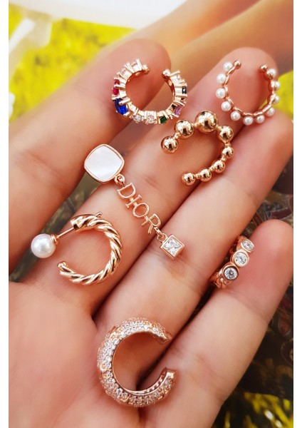 Tekli Ithal D Taşlı Gümüş Küpe fırsatları