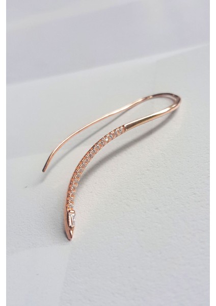 Tekli Sağ Taraflı Spiral Model Gümüş Küpe modelleri