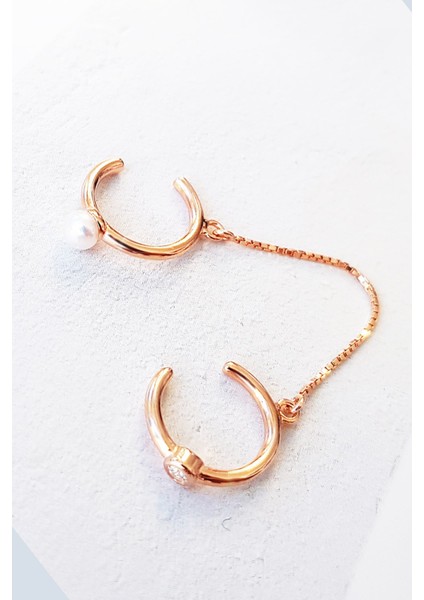 Italyan Inci 2li Kıkırdak Gümüş