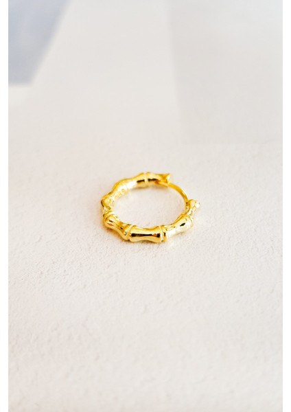 Tekli, Minimal Halka Gümüş Küpe