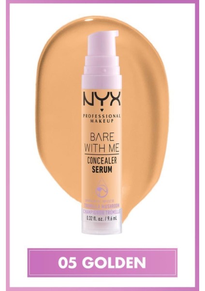 Nyx Professional Makeup Bare With Me Kapatıcı Serum 05 Golden