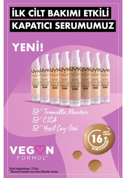 Nyx Professional Makeup Bare With Me Kapatıcı Serum 05 Golden