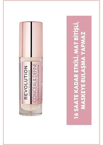 Conceal Define Mat Bitişli Kapatıcı C1