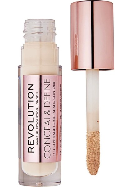 Makeup Revolution Revolution Conceal Define 16 Saat Etkili Mat Bitişli Kapatıcı No: C2* 2 Adet