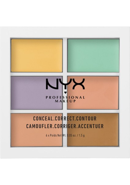 Nyx Professional Makeup Kontür Paleti - Color Correctiong Palette 63 G 800897834722