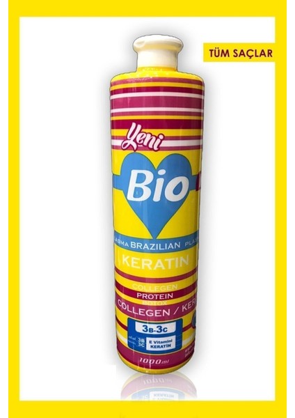 Biomnc Brezilya Fönü Keratini 1000 ml Tüm Saçlar Için