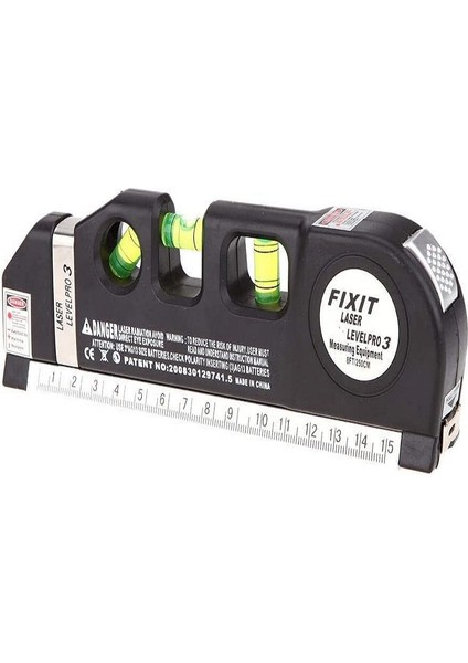 PRO03 Lazer Çok Amaçlı 2.5m 8ft Çağraz Çizgi Lazer 680NM Cetvel El Ölçü Aleti